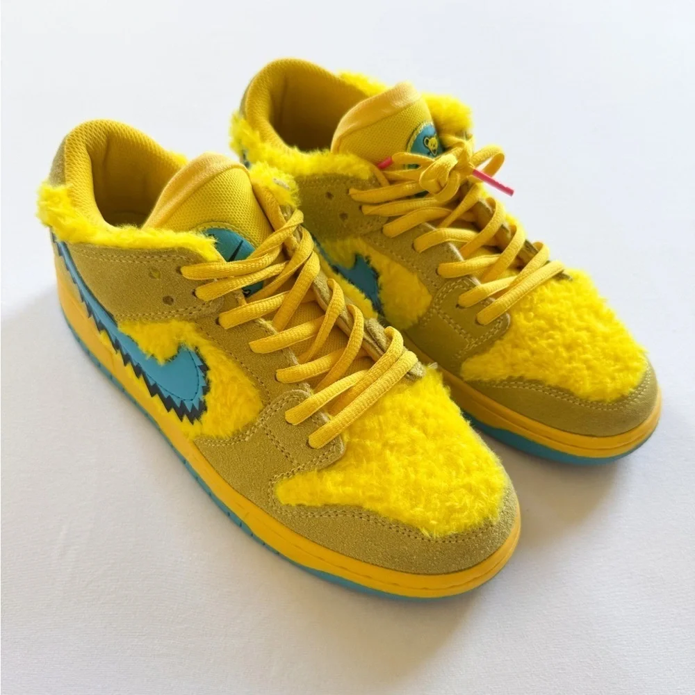 Nike Sb Dunk Low Grateful Dead Bears Opti Yellow Size 8